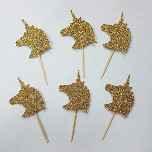 Unicorn Cupcake Toppers - Click Image to Close